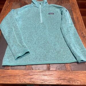 Patagonia Aqua/Teal 1/4 Zip Fleece Pullover